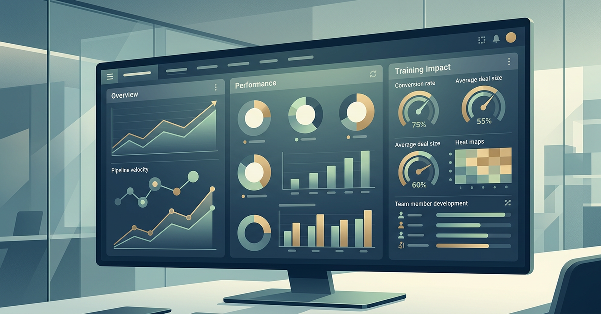 Métricas e KPIs para treinamento de vendas B2B