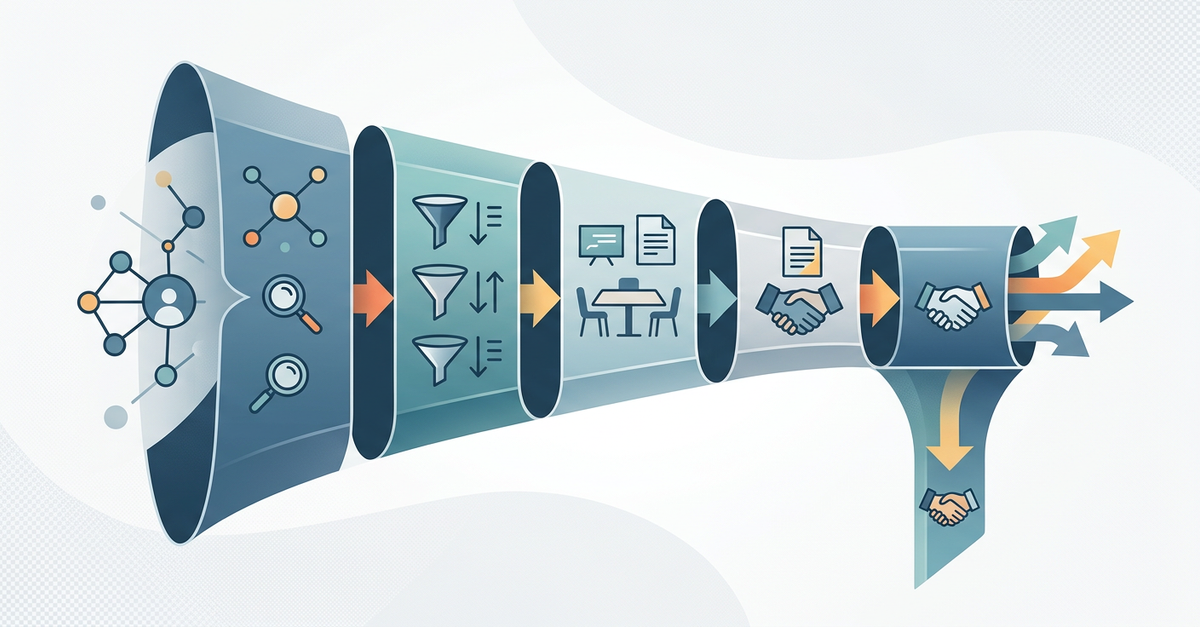 Estruturação de processo comercial B2B com metodologia baseada em dados