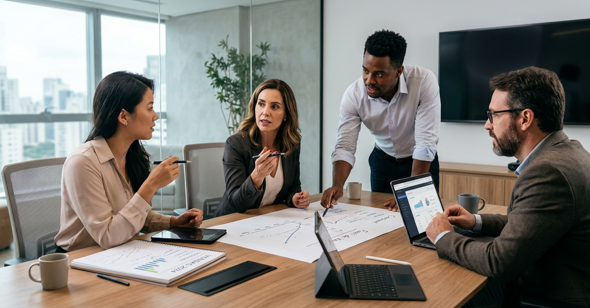 Estratégia comercial diversificada para empresas B2B