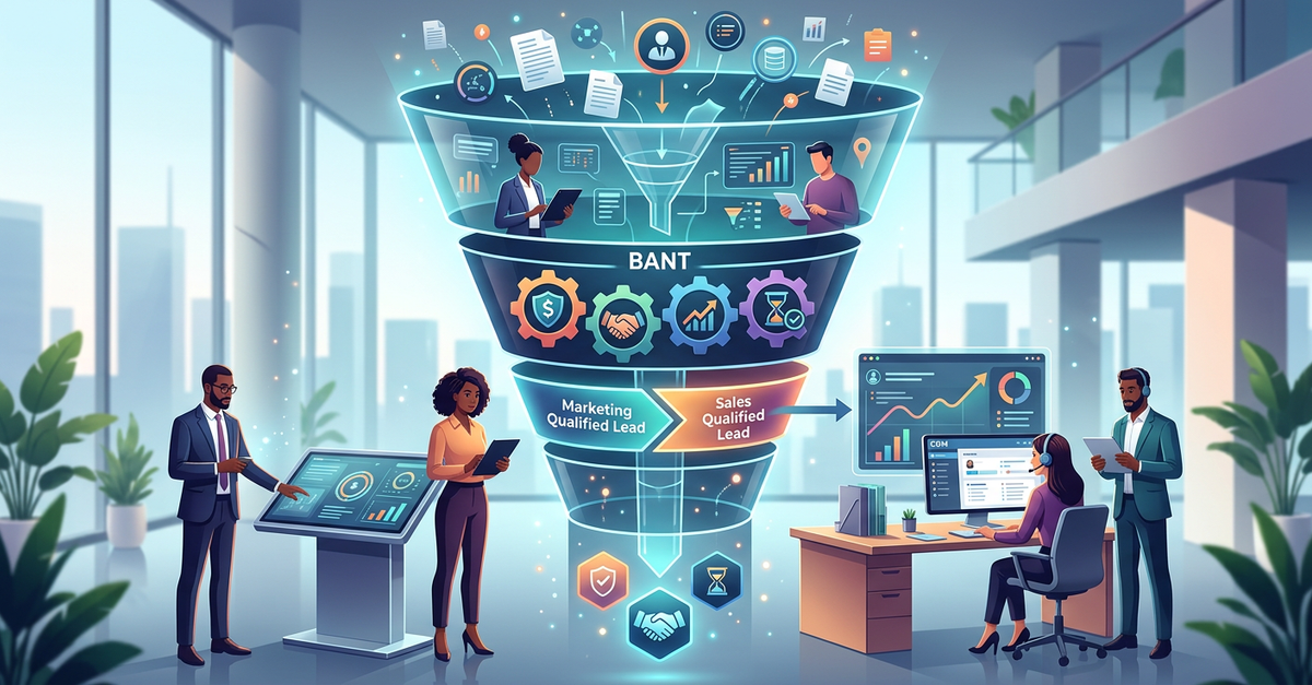 Processo de qualificação de leads B2B com critérios definidos