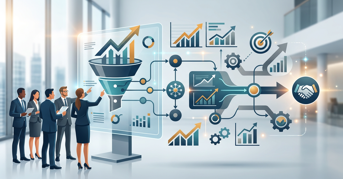 Métricas e KPIs para processo comercial B2B estruturado