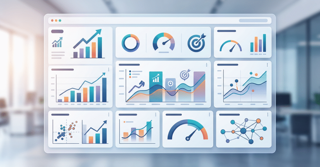 Análise de custos por lead B2B em dashboard empresarial