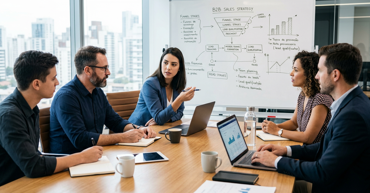 Alinhamento de equipe comercial B2B