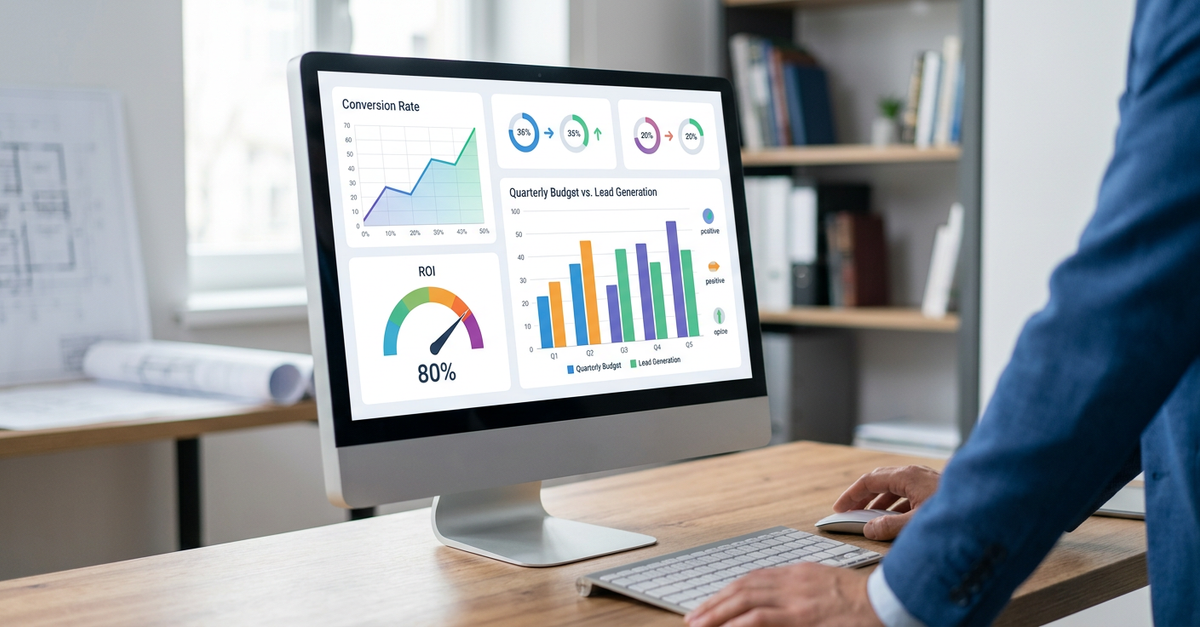 Análise de ROI em marketing industrial com métricas e KPIs específicos