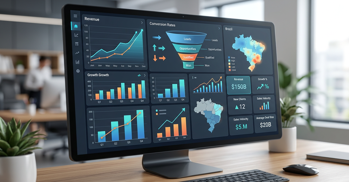 Análise de dados e métricas em consultoria de vendas B2B