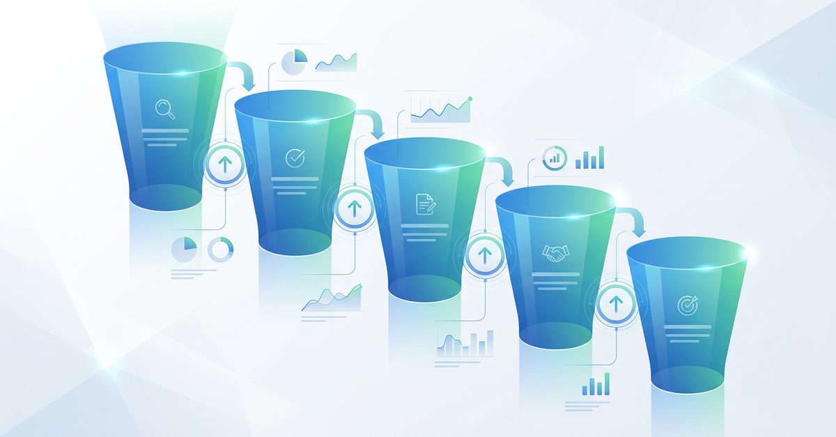 Pipeline de vendas B2B com métricas e indicadores de performance