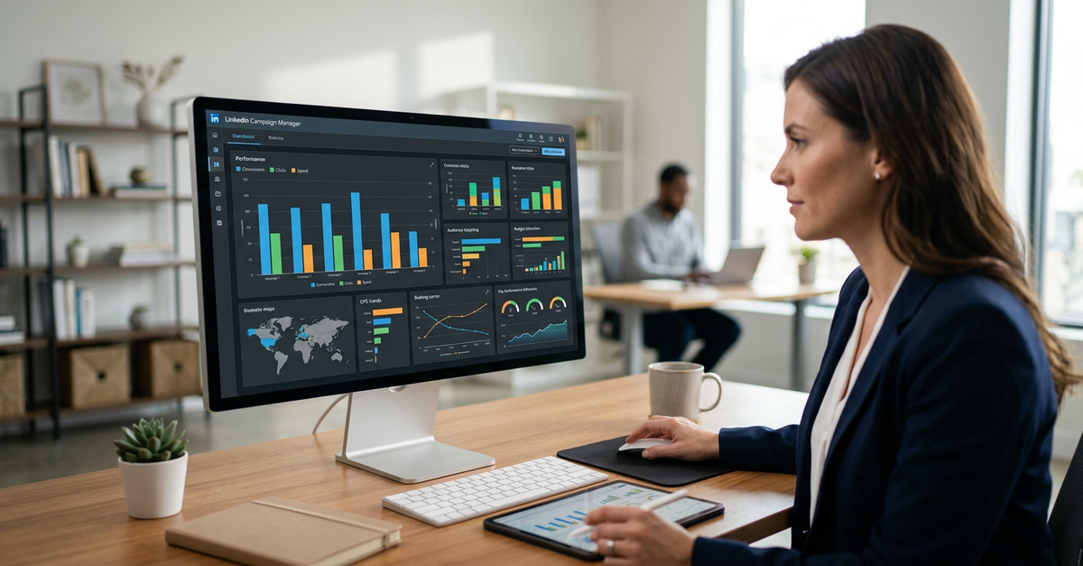 Otimização de performance em campanhas LinkedIn Ads B2B