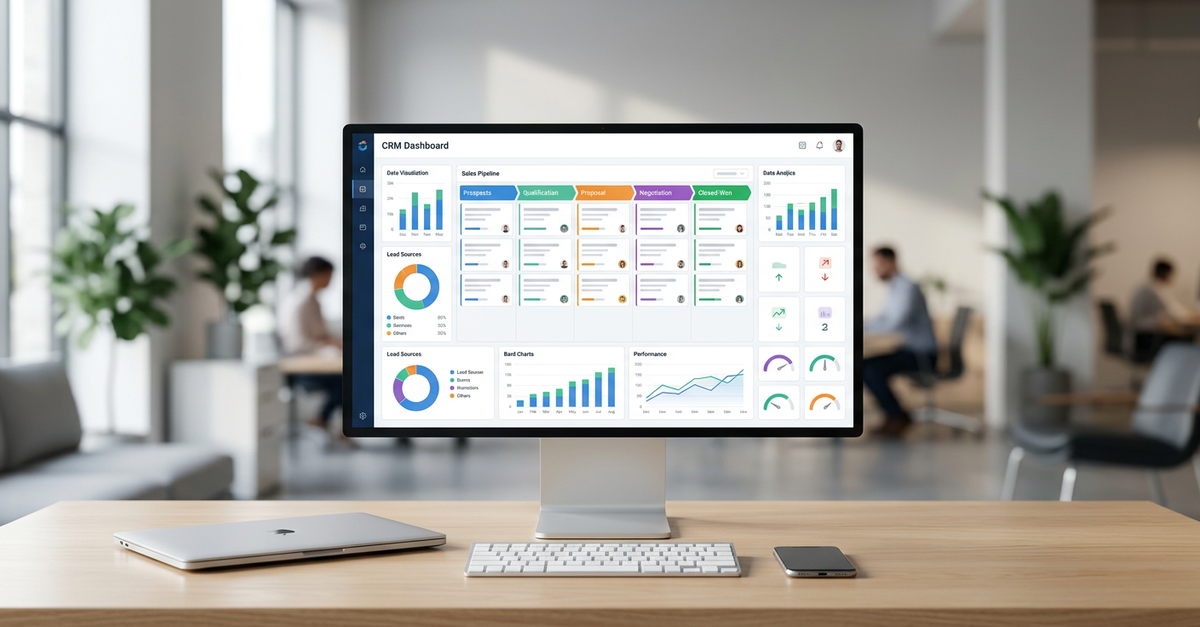 Dashboard de vendas B2B com métricas de performance