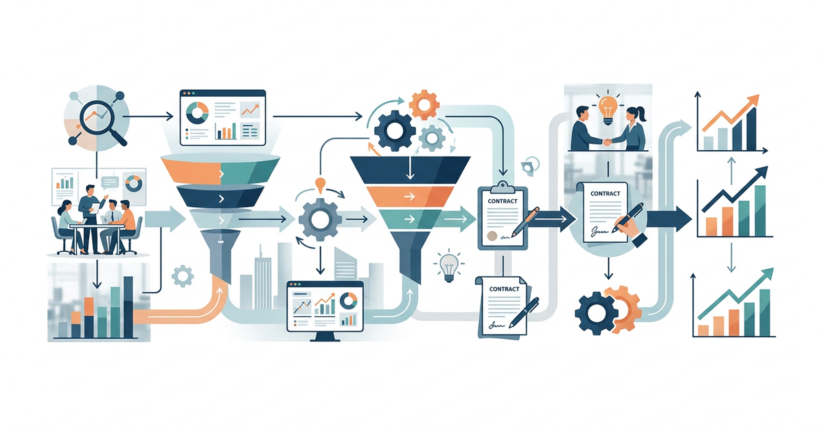 Estruturação de processos comerciais B2B com metodologia baseada em dados