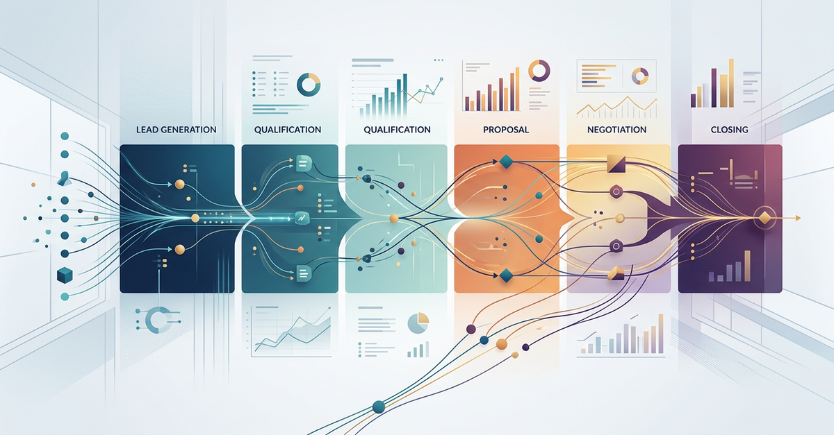 Pipeline de vendas B2B em CRM professional services