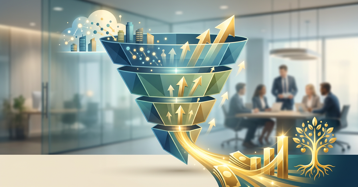 Funil de vendas estruturado para receita previsível em empresas B2B