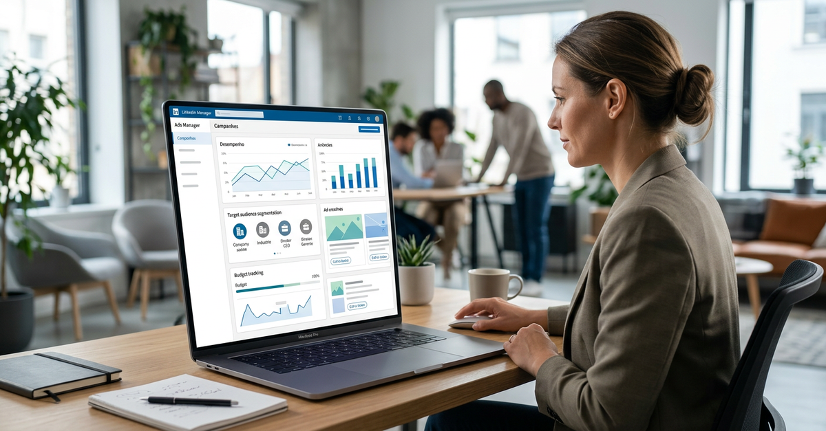 LinkedIn Ads como canal principal para agência de marketing B2B gerar leads qualificados