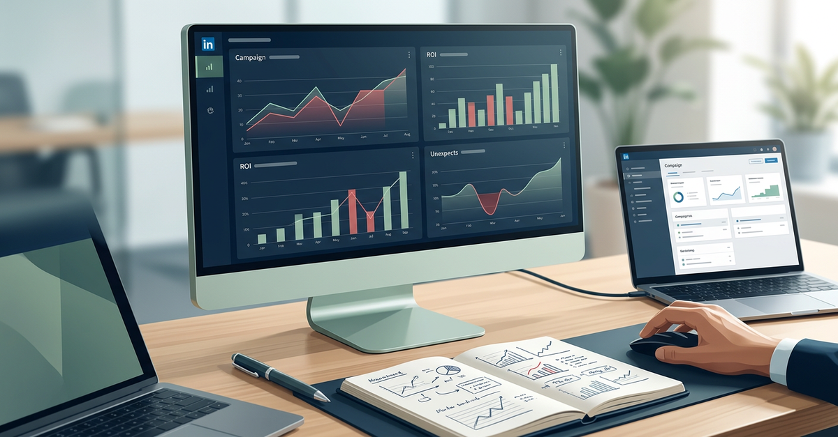 Análise de dados e métricas em campanhas LinkedIn Ads