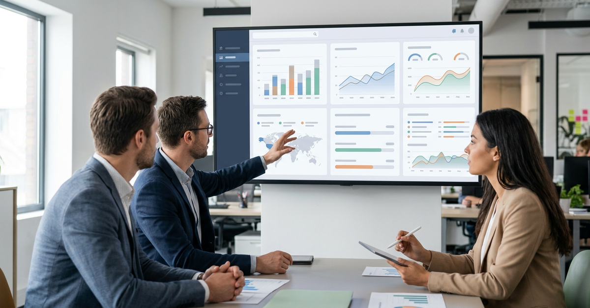 Dashboard de produtividade para equipe de vendas B2B