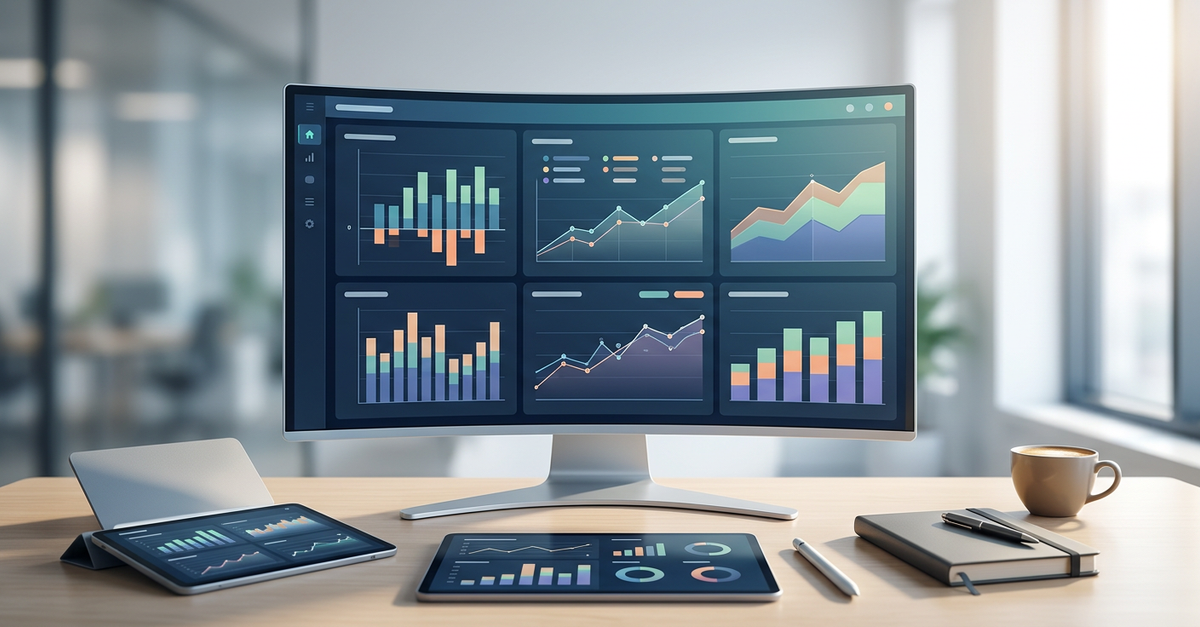 Dashboard de métricas e KPIs de campanhas de marketing B2B