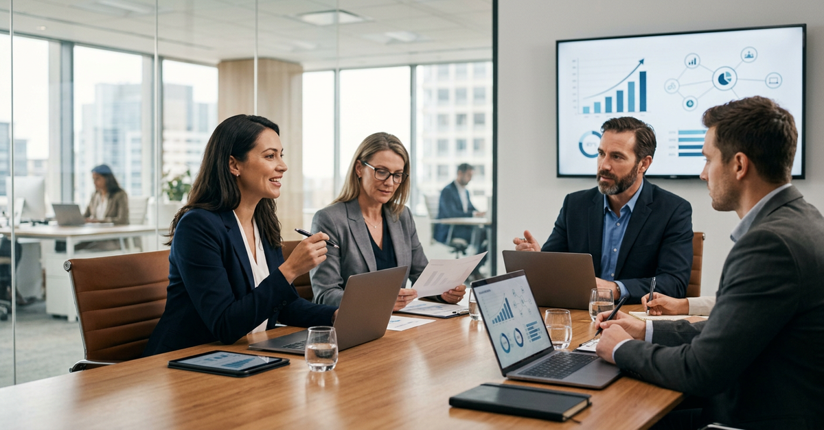 Reunião profissional B2B gerada através de LinkedIn Ads