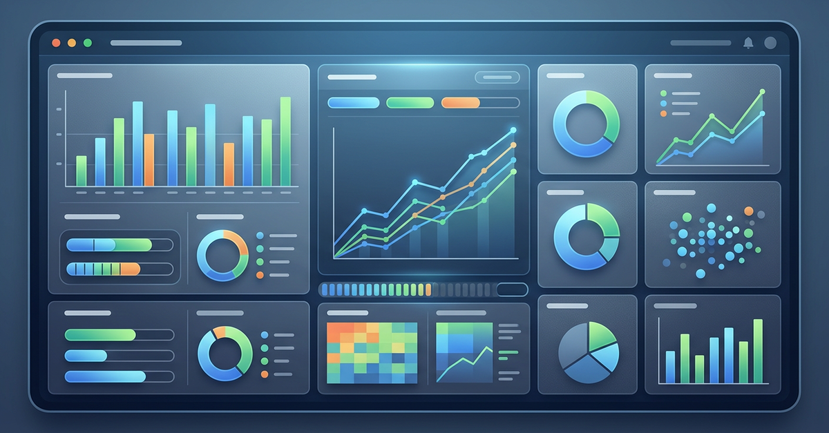 Análise de dados de ROI em marketing B2B mostrando gráficos e métricas