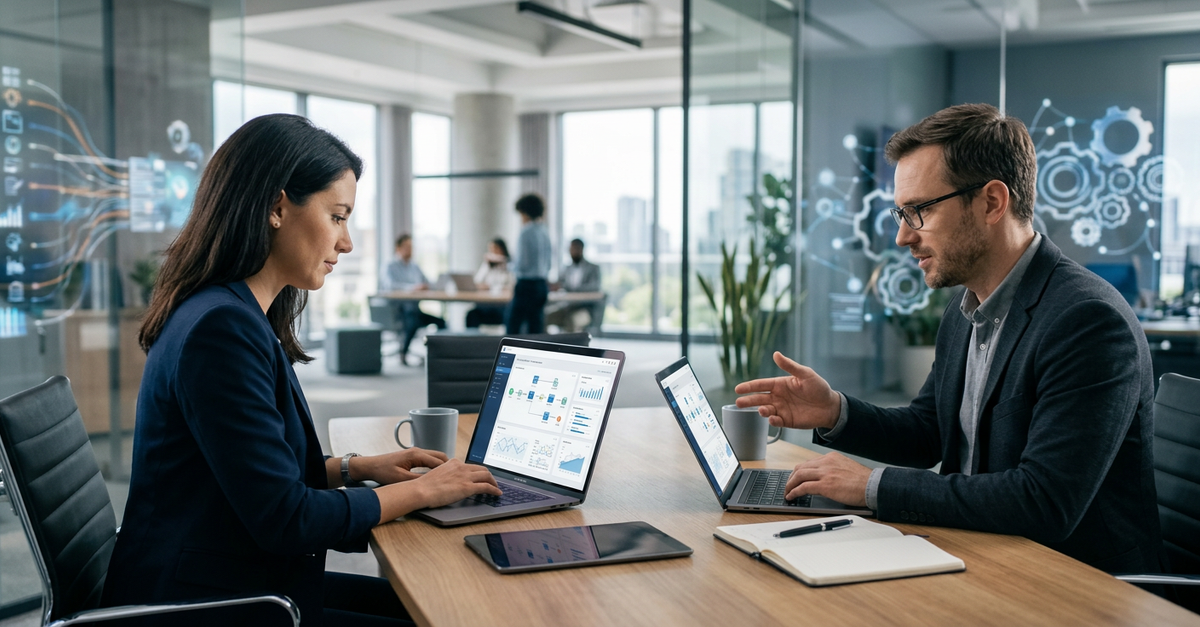 Automação de processos comerciais B2B com ferramentas digitais integradas