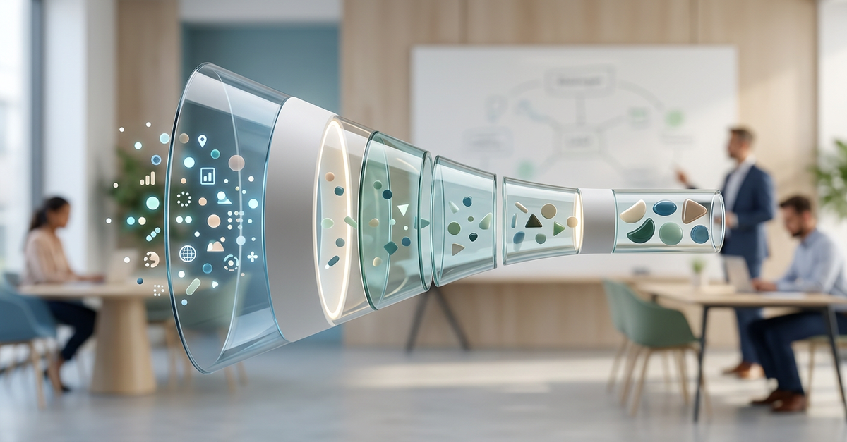 Funil de vendas com etapas de qualificação definidas no SLA