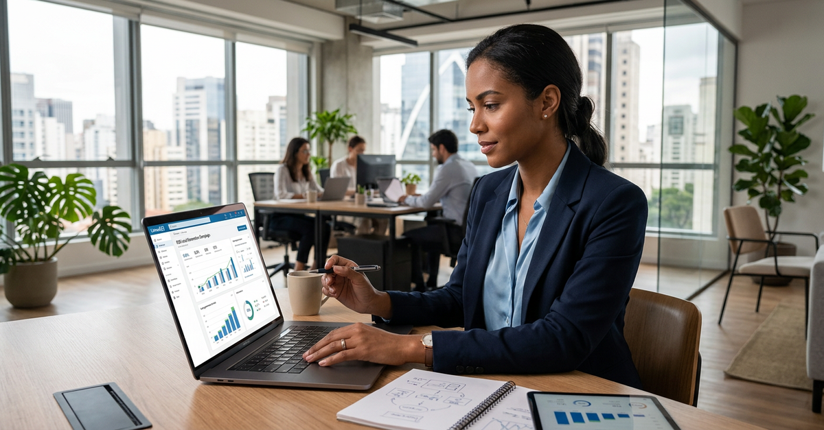 LinkedIn Ads para serviços profissionais B2B gerando resultados