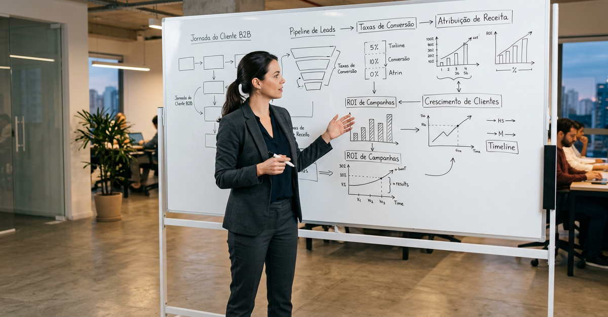 Estratégia profissional de marketing B2B para geração de resultados mensuráveis