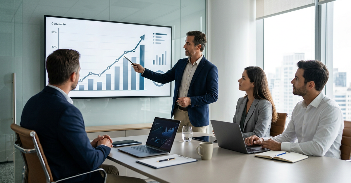 Melhorar taxa de conversão comercial em reuniões B2B