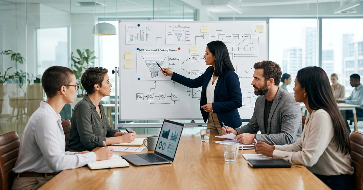 Planejamento estratégico integrado de marketing e vendas B2B