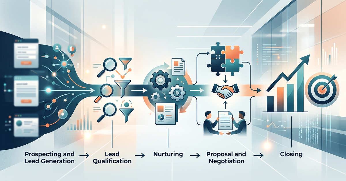 Automação de processos de vendas B2B em plataformas digitais