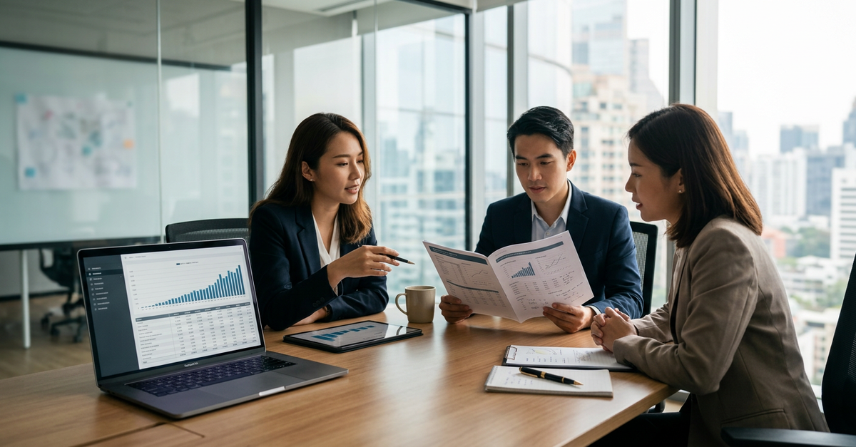 Cálculo de ROI e investimento para agência de marketing B2B