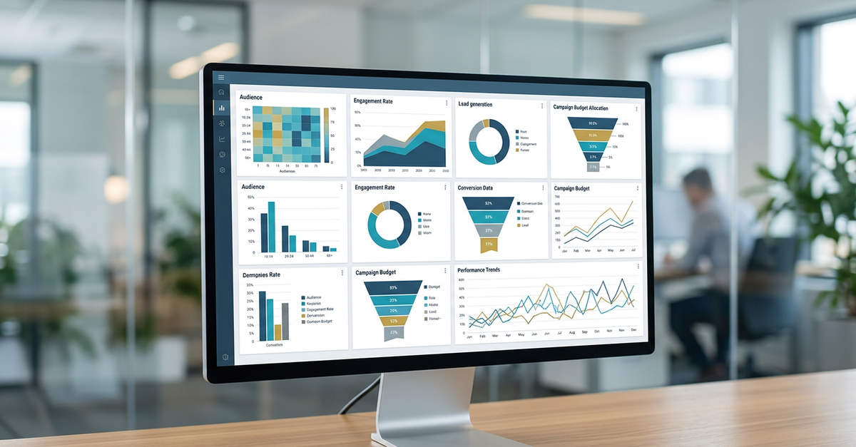 Dashboard de métricas e ROI de LinkedIn Ads B2B
