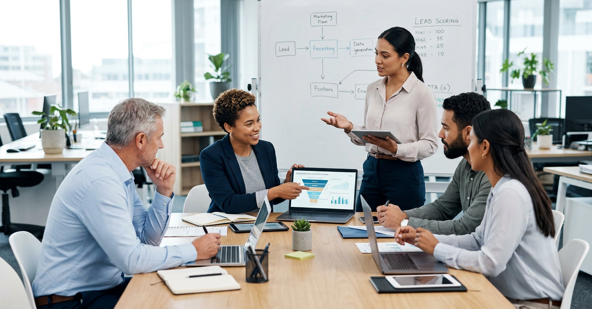 Alinhamento entre equipes de marketing e vendas B2B