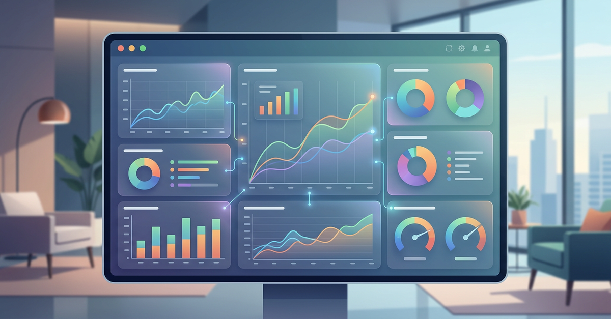 Dashboard de métricas de performance de agências de marketing digital 2025