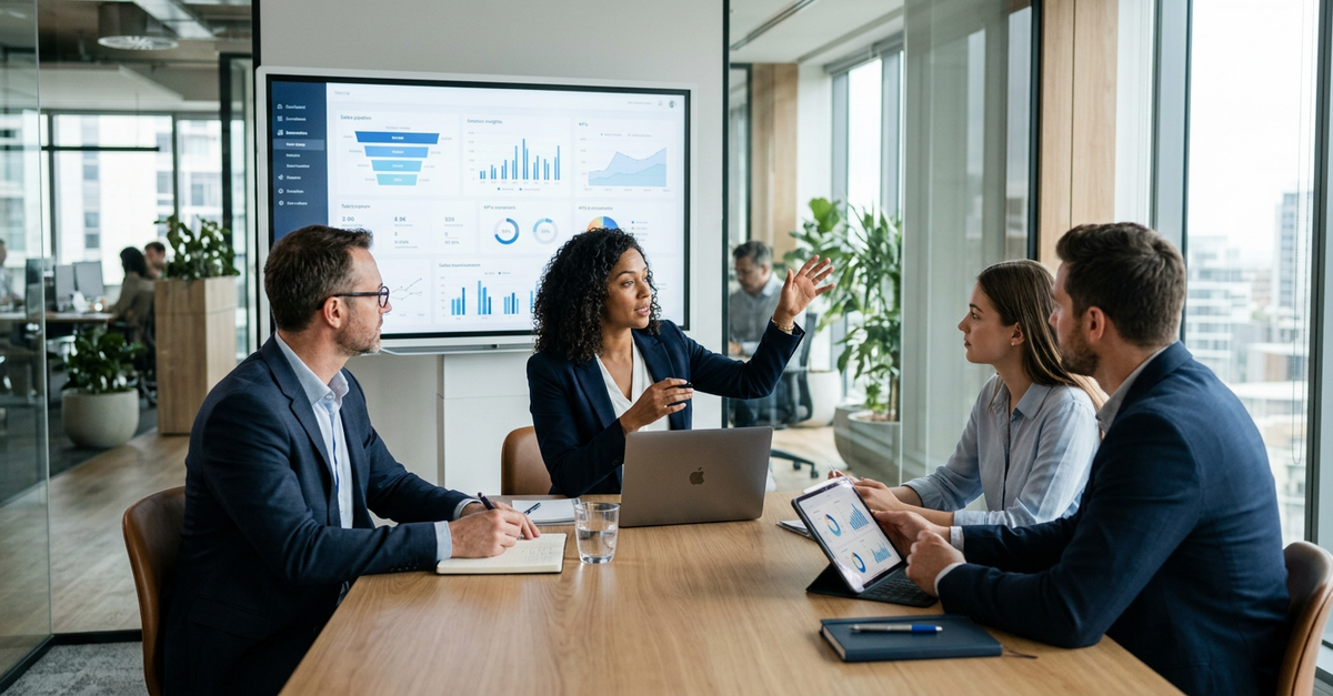 Consultoria de vendas B2B estruturando processos comerciais