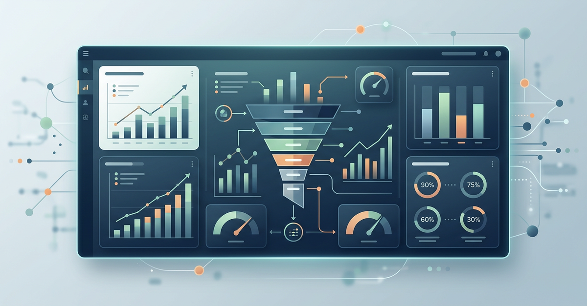 Ferramentas de análise de ROI para Smarketing B2B mostrando métricas integradas