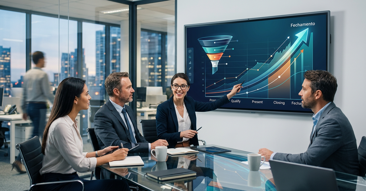 Crescimento de vendas B2B após redução do ciclo comercial