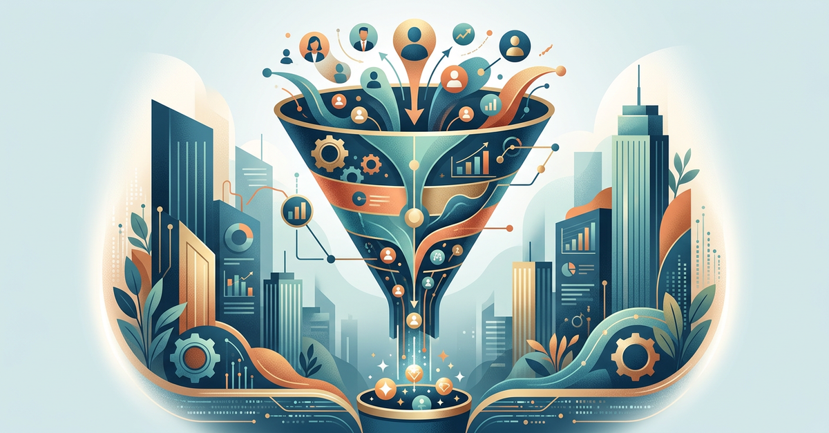 Funil de vendas B2B otimizado para redução de custo por lead