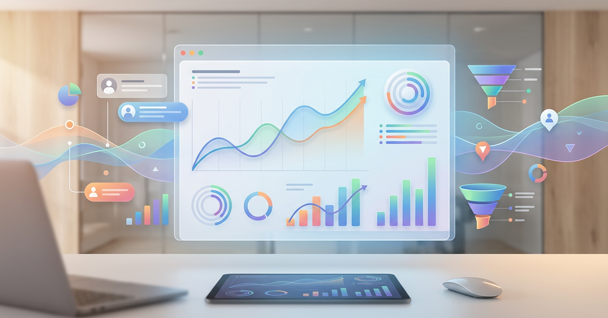Analytics e relatórios de vendas B2B em CRM