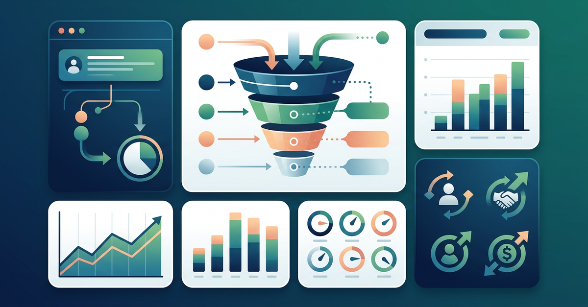 Dashboard de métricas para geração de leads B2B