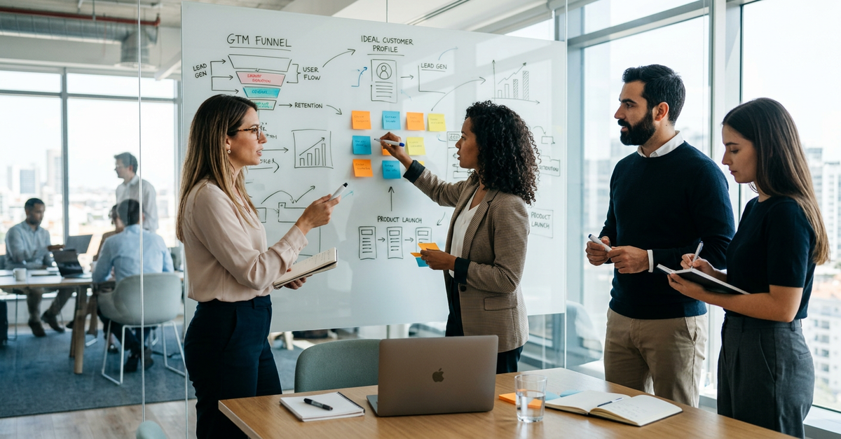 Planejamento estratégico de go-to-market para SaaS B2B