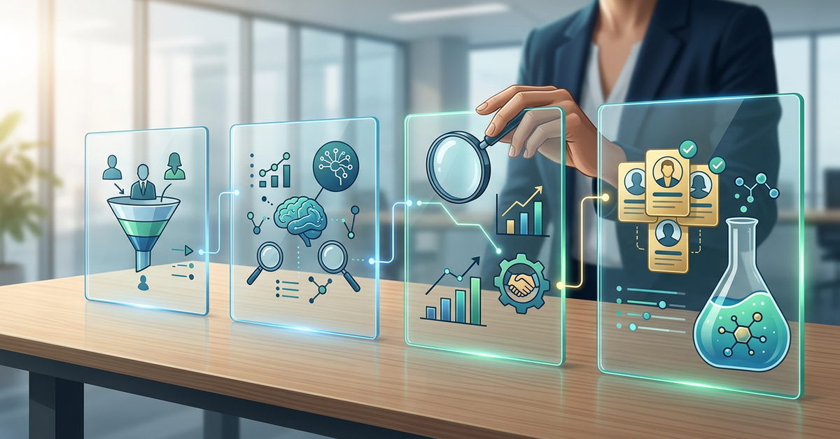 Processo estruturado de qualificação de leads B2B