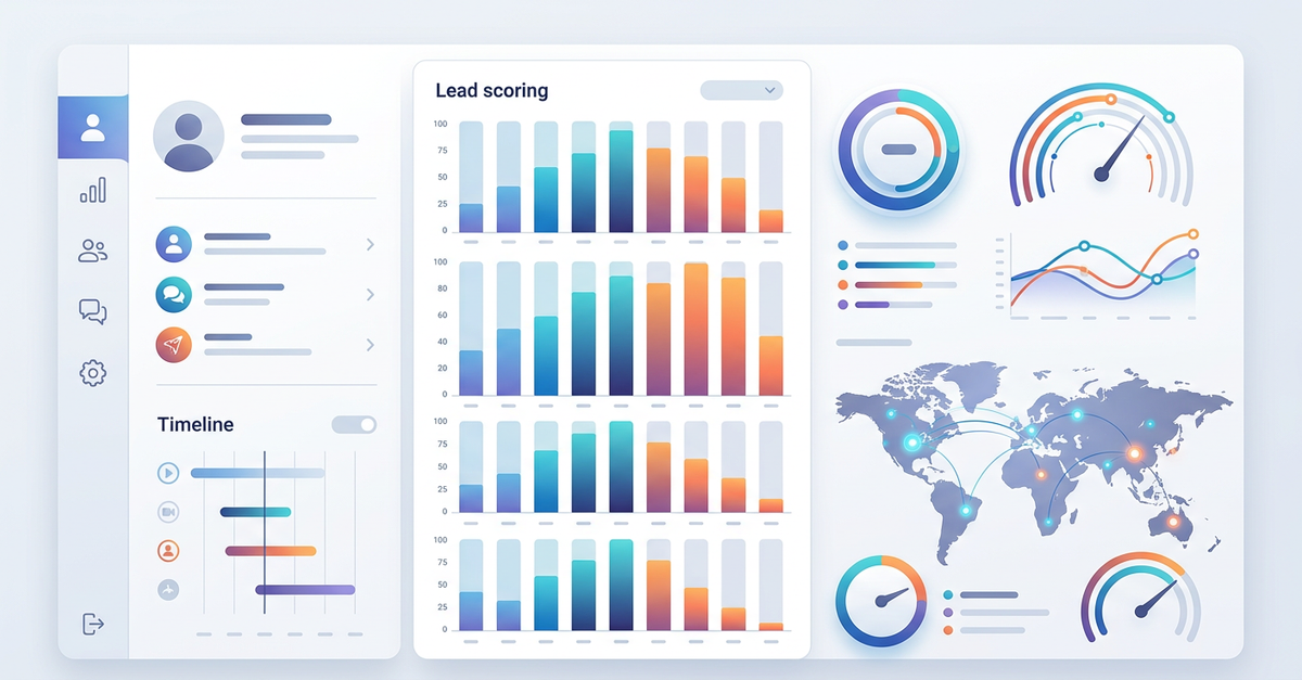 Dashboard de lead scoring automatizado para qualificação B2B