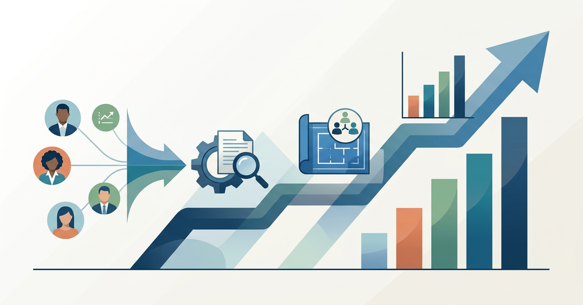 Gráficos mostrando previsibilidade em vendas B2B