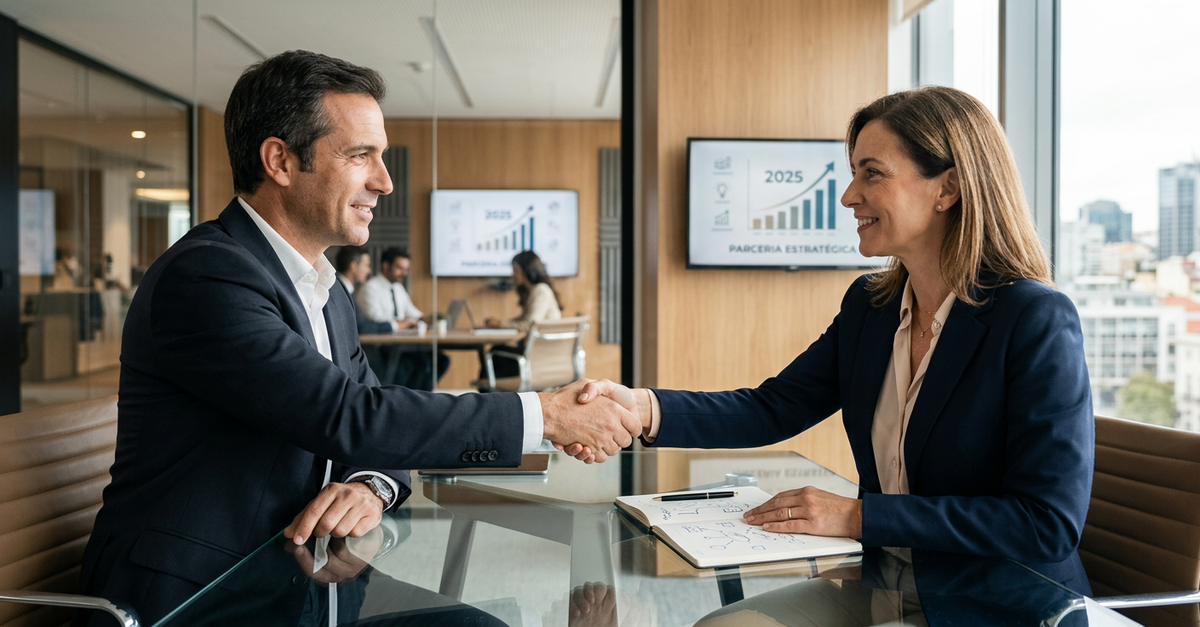 Parceria entre agência de marketing B2B e consultoria de vendas