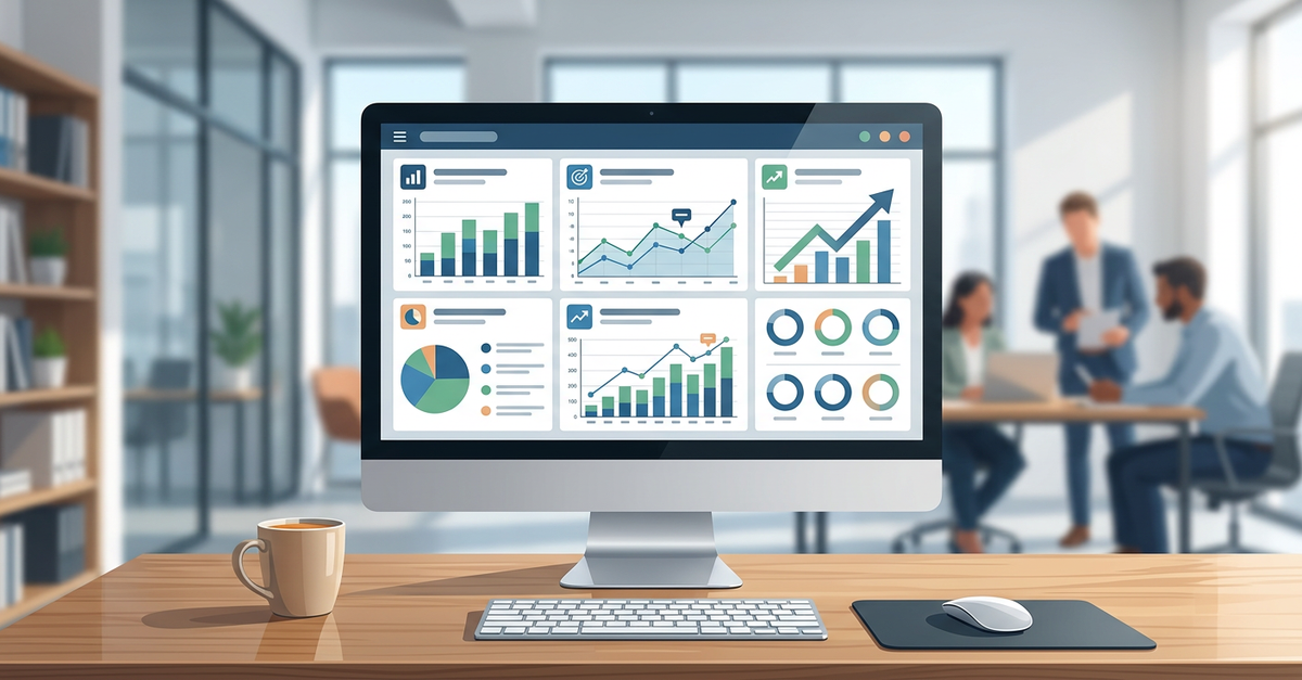 Dashboard de ROI de marketing para empresas B2B