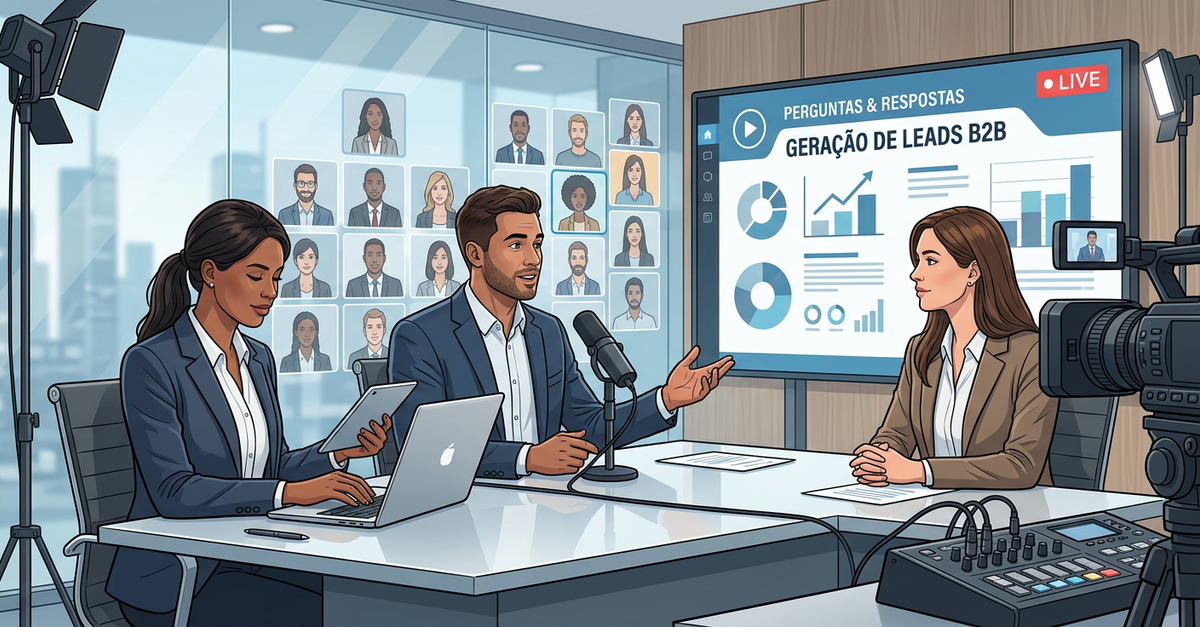 Webinar ao vivo para geração de leads B2B qualificados