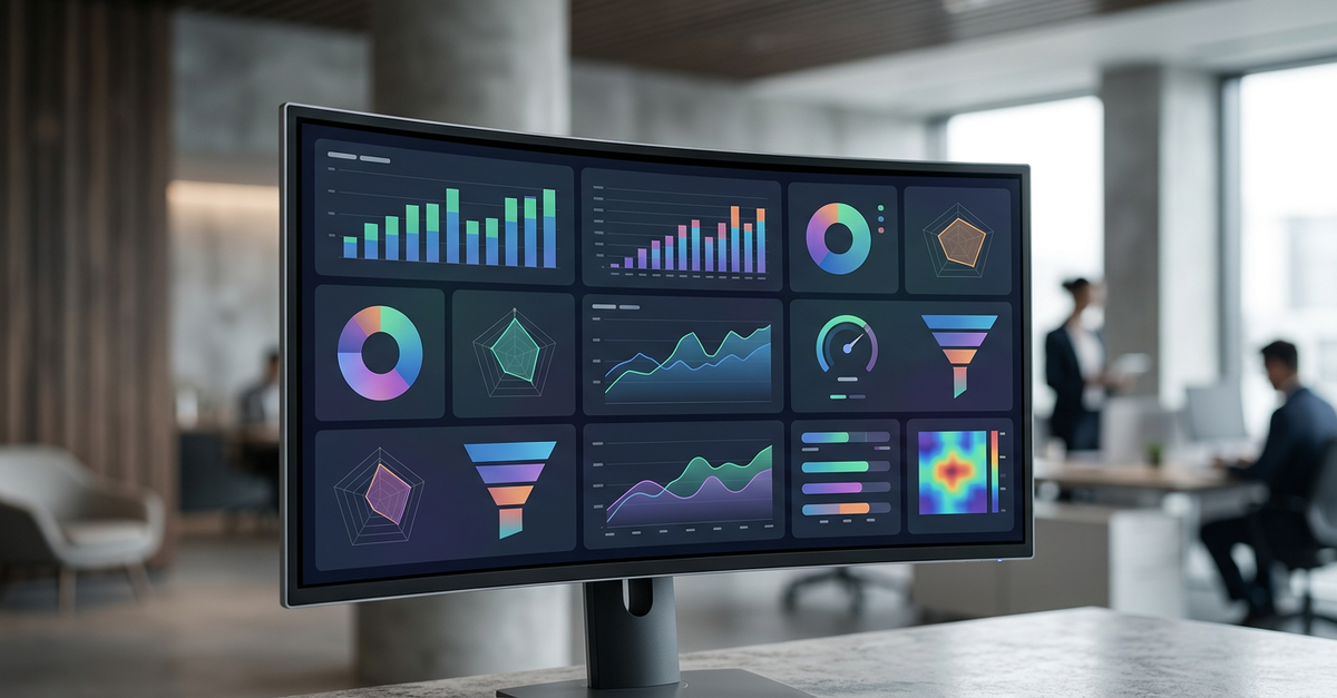 Dashboard de métricas de vendas B2B para serviços profissionais