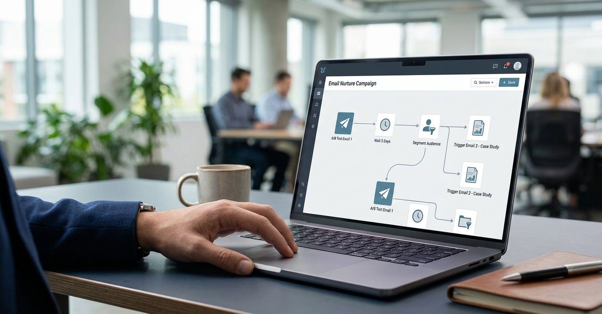 Automação de email para nutrição de leads B2B