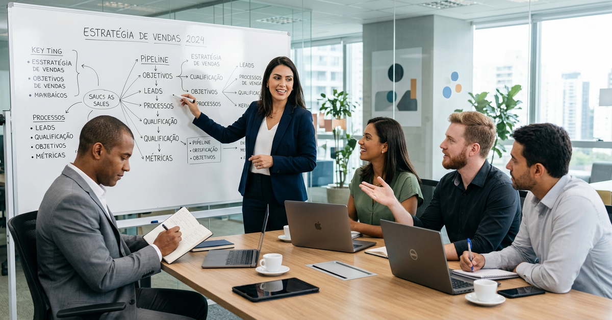 Capacitação profissional de equipe comercial B2B