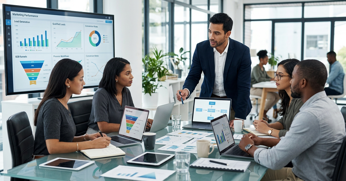 Agência marketing B2B geração de leads qualificados com processo estruturado