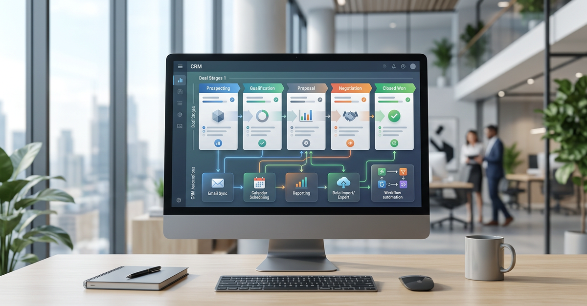 Dashboard de automação do pipeline de vendas B2B